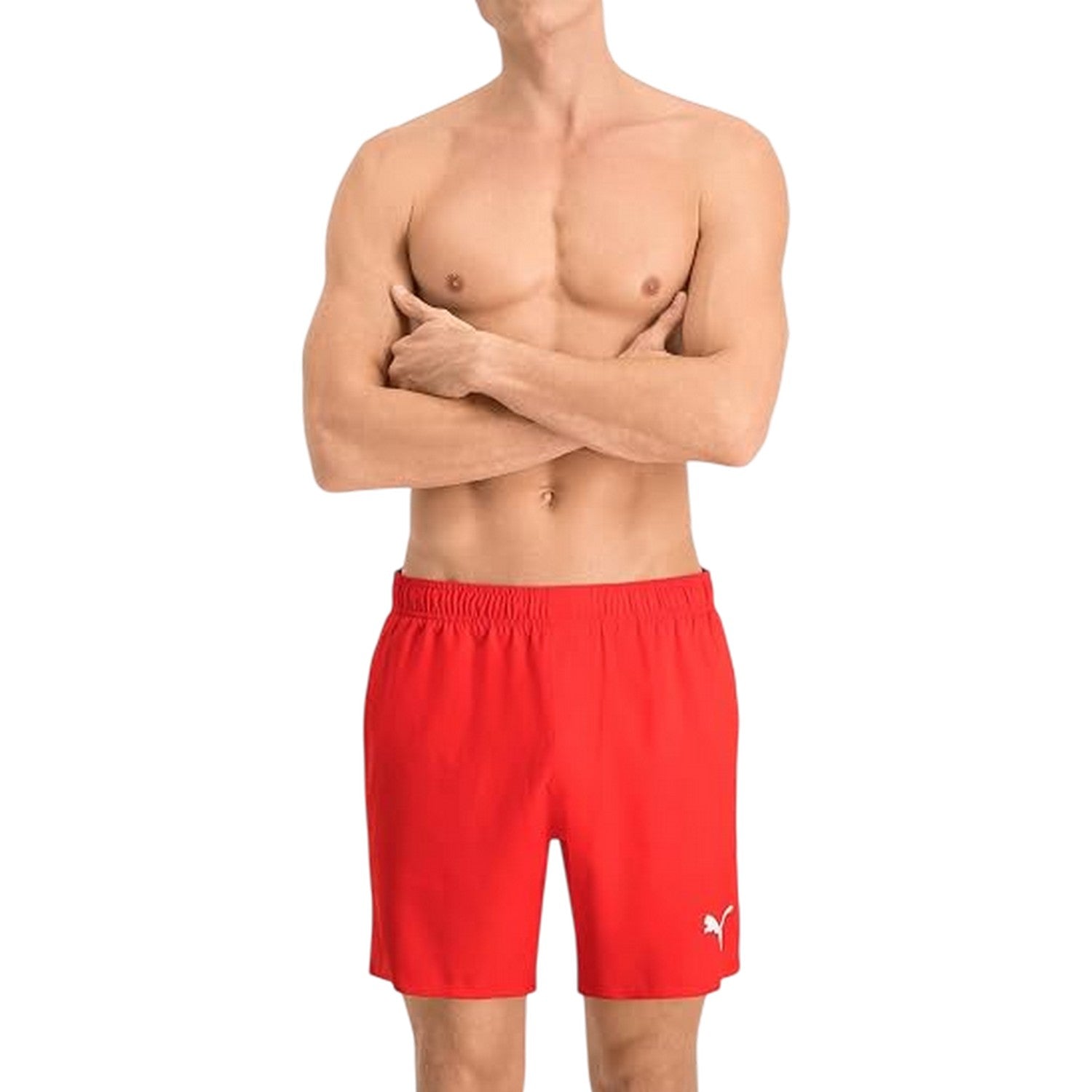 Red - Side - Puma Mens V Kon Performance Rugby Shorts