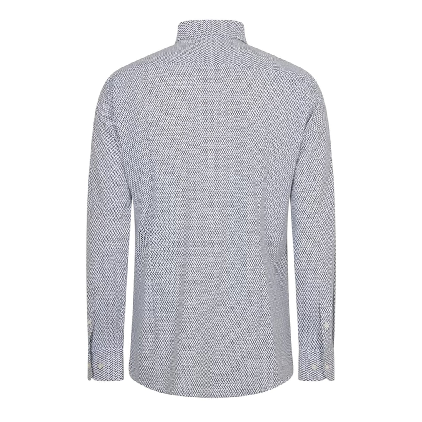 Dark Blue - Back - Boss Mens Hank S Oxford Kent Collar Long-Sleeved Shirt