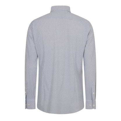 Dark Blue - Back - Boss Mens Hank S Oxford Kent Collar Long-Sleeved Shirt