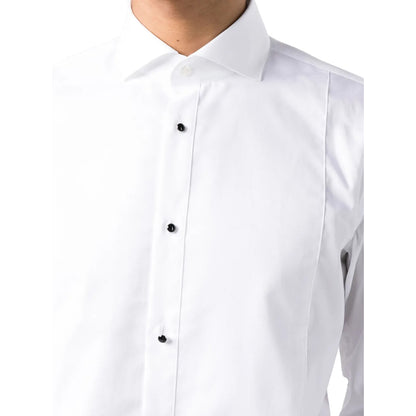 White - Side - Boss Mens Joe Oxford Spread Collar Shirt