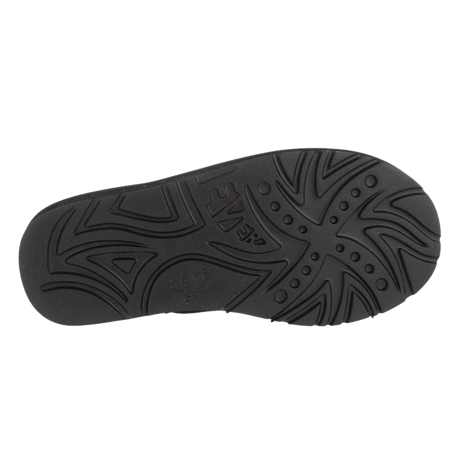 Black - Side - EverAu Womens-Ladies Wigeon Cow Suede Flat Slippers