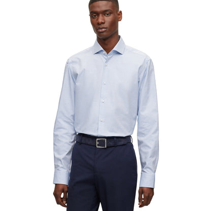 Blue - Lifestyle - Boss Mens Joe Spread Collar Shirt