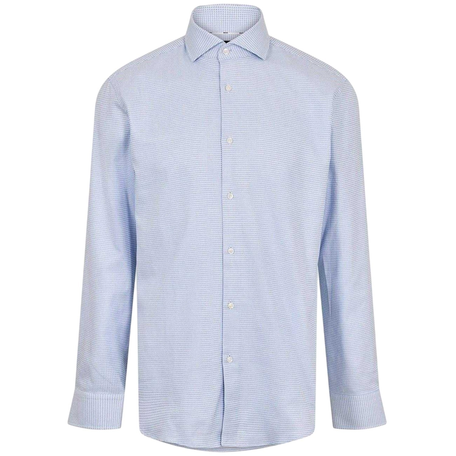 Blue - Front - Boss Mens Joe Spread Collar Shirt