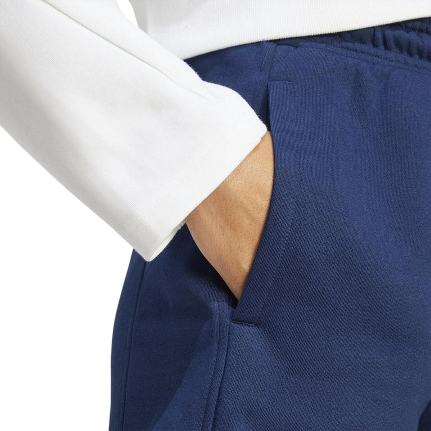 Collegiate Navy - Lifestyle - Adidas Womens-Ladies Fleece Shorts