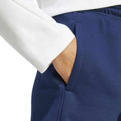 Collegiate Navy - Lifestyle - Adidas Womens-Ladies Fleece Shorts