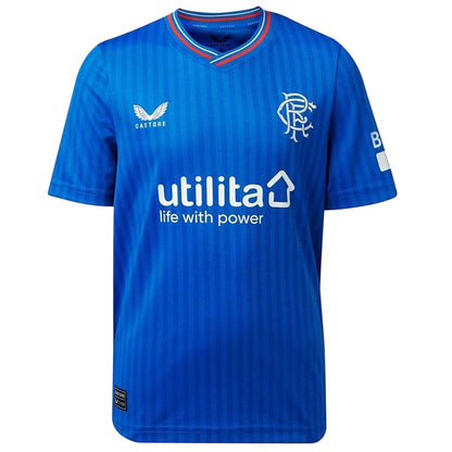 Blue - Front - Castore Childrens-Kids Rangers FC Home Shirt