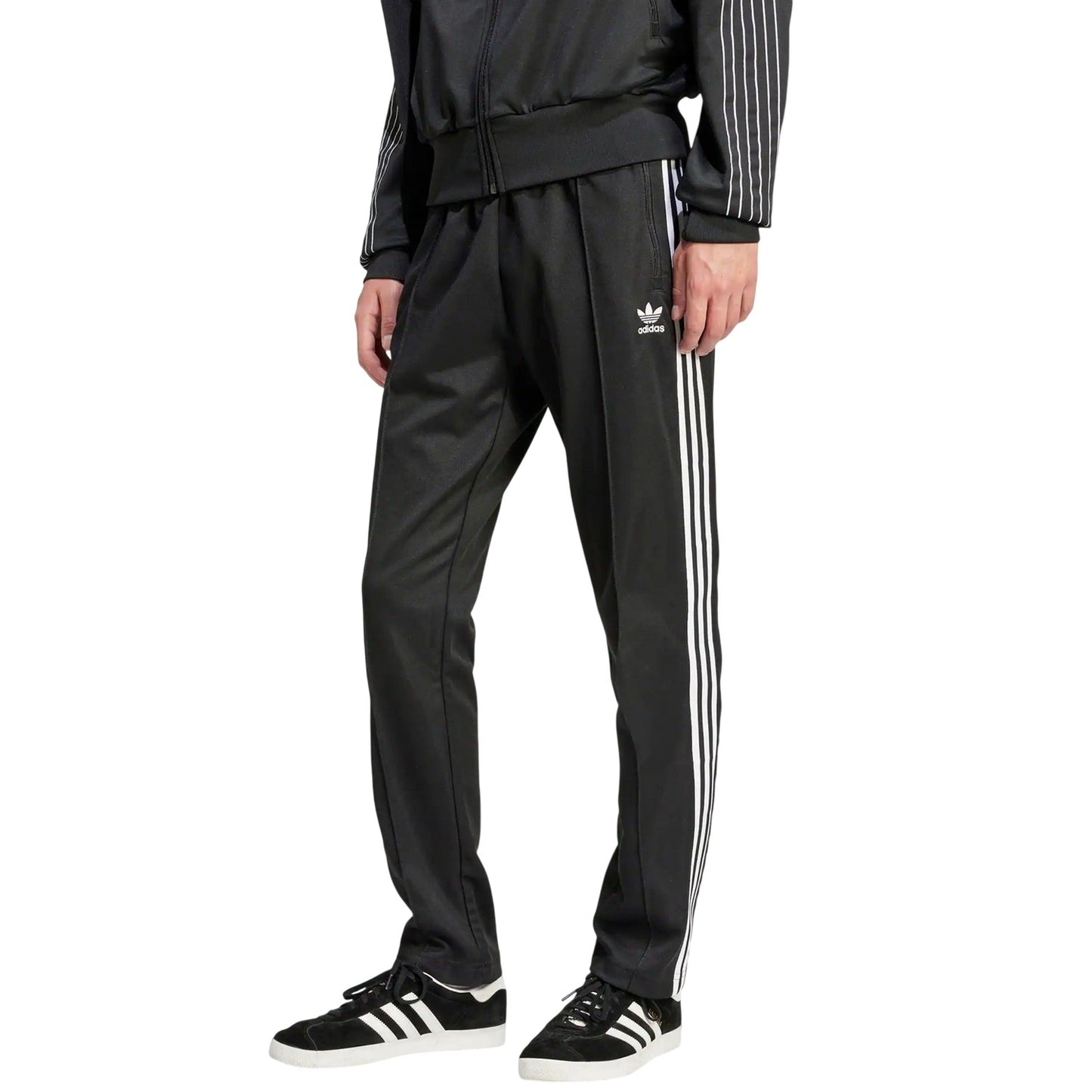 Black-White - Side - Adidas Mens Classic Joggers