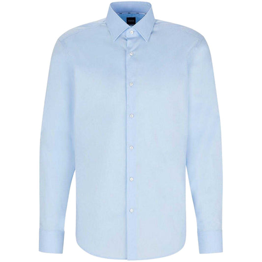 Blue - Front - Boss Mens Joe Point Collar Formal Shirt