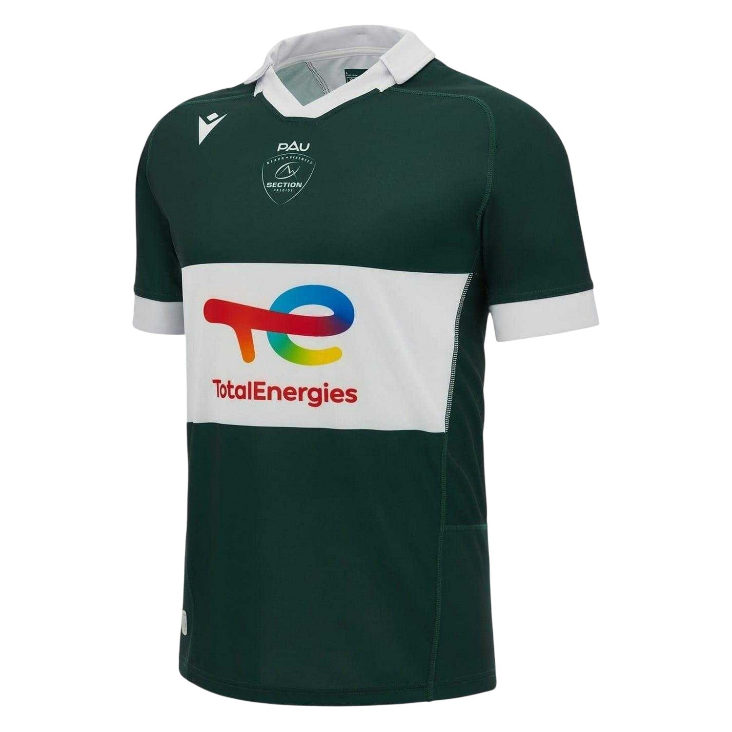 Green - Front - Section Paloise Unisex Adult 2023-24 Macron Rugby Shirt