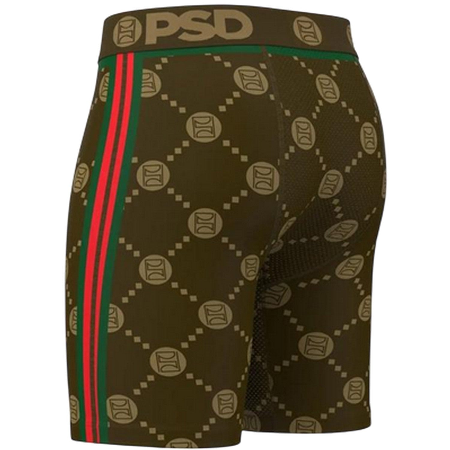 Brown - Side - PSD Mens Emblem Boxer Briefs