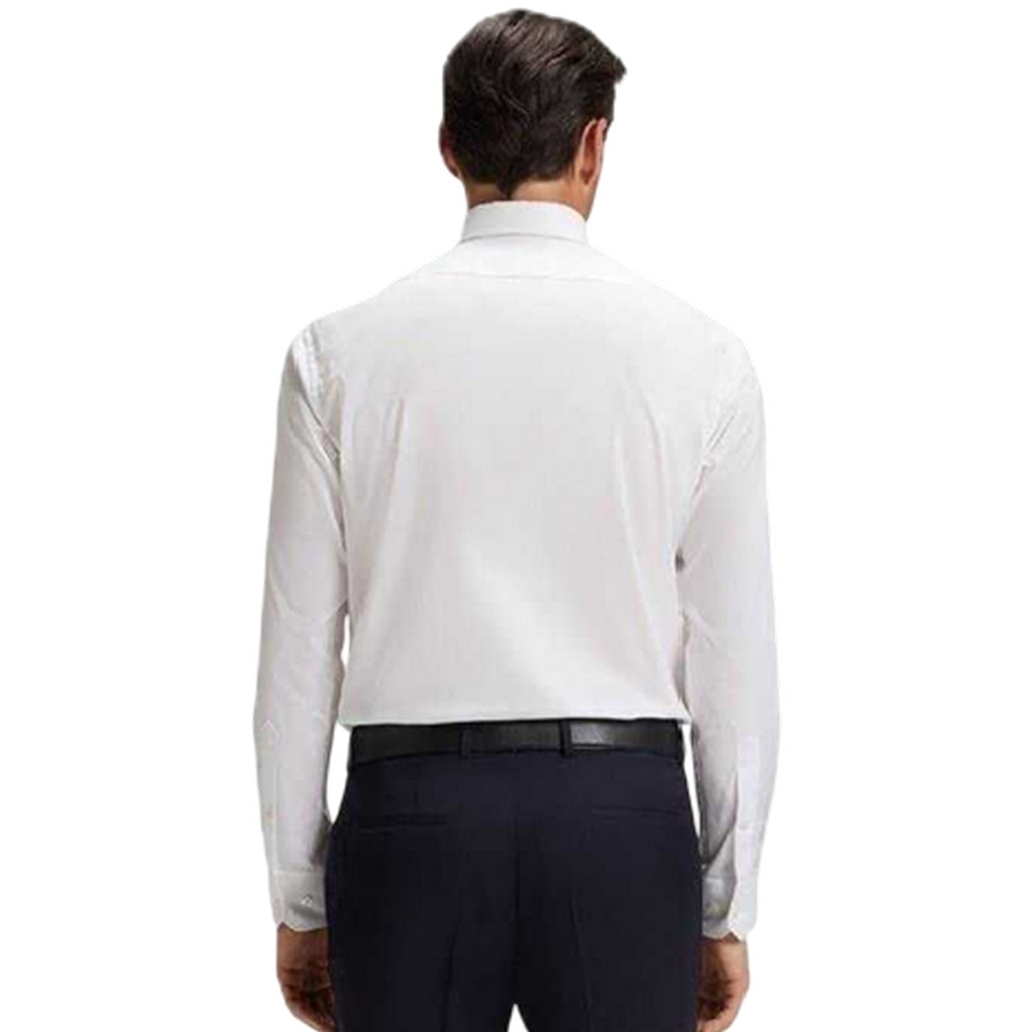 White - Back - Boss Mens Joe Point Collar Shirt