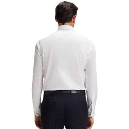 White - Back - Boss Mens Joe Point Collar Shirt