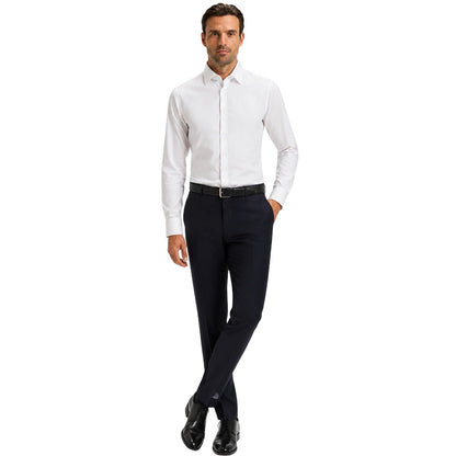 White - Lifestyle - Boss Mens Joe Point Collar Shirt
