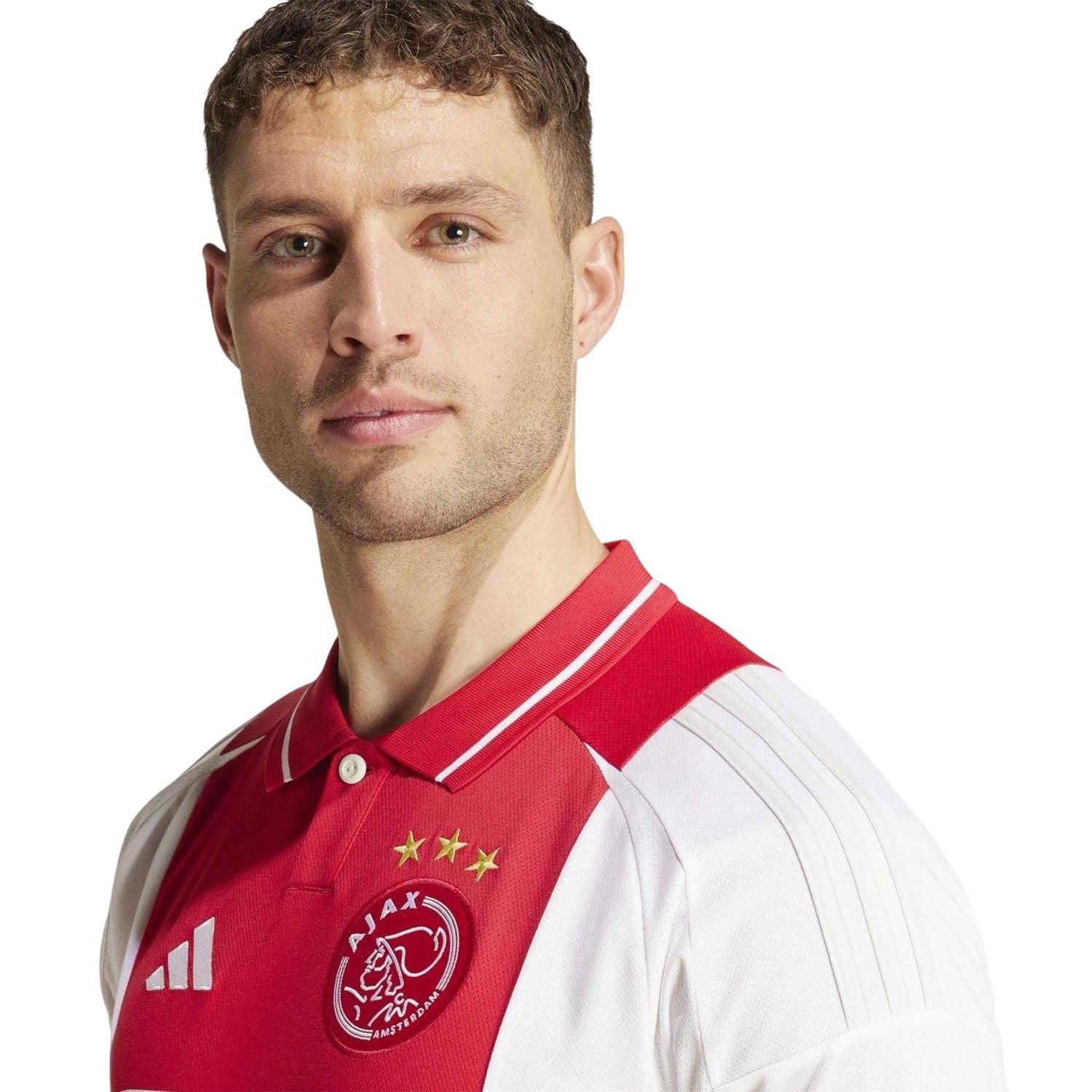 White - Side - Adidas Mens Ajax Amsterdam Home Shirt