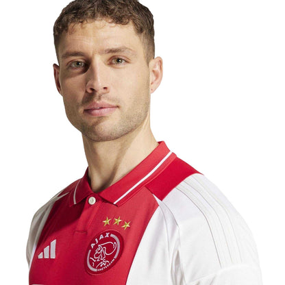 White - Side - Adidas Mens Ajax Amsterdam Home Shirt