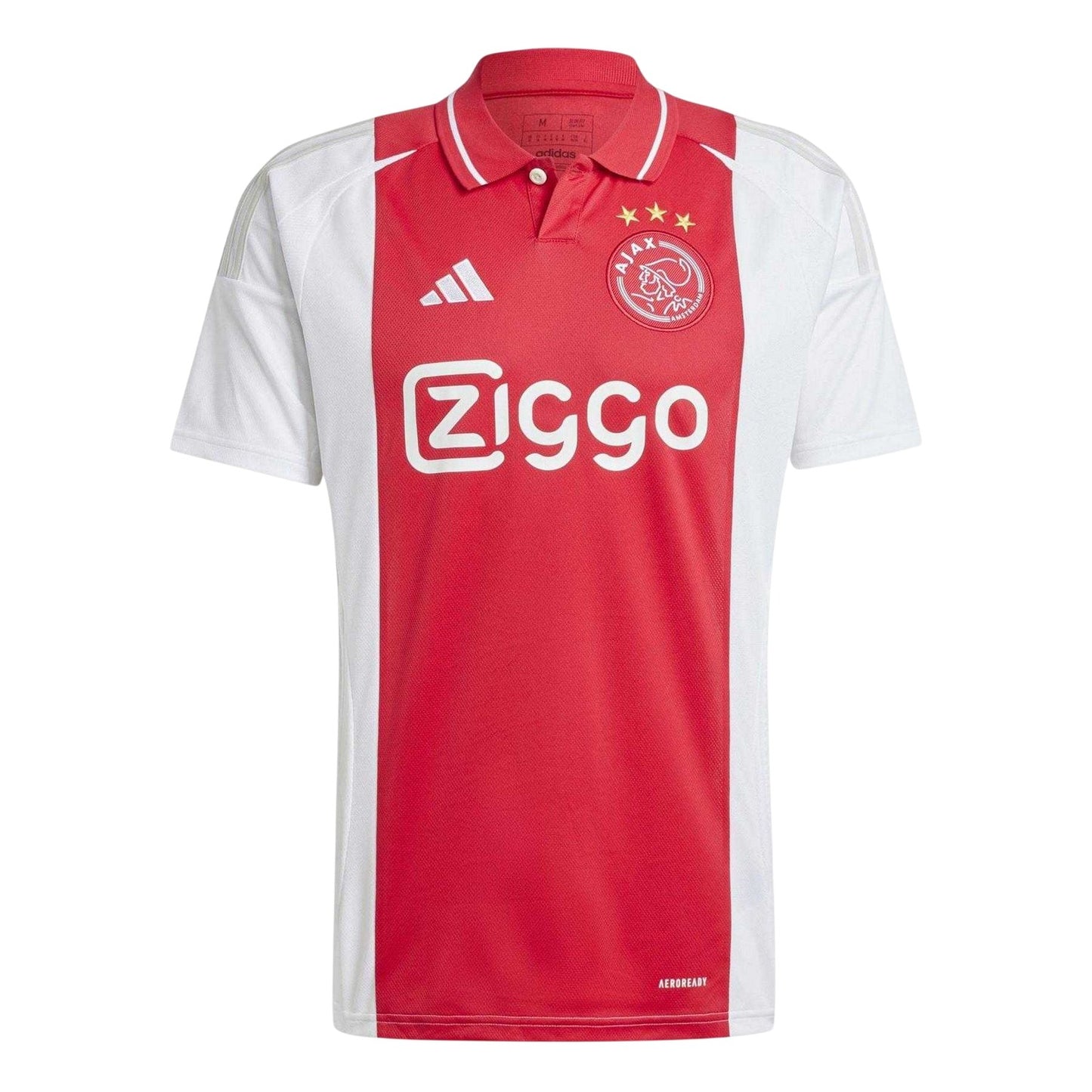 White - Front - Adidas Mens Ajax Amsterdam Home Shirt