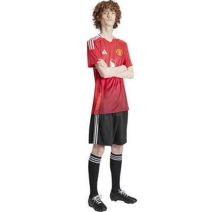 Red - Pack Shot - Adidas Mens 2024 Manchester United FC Home Shirt