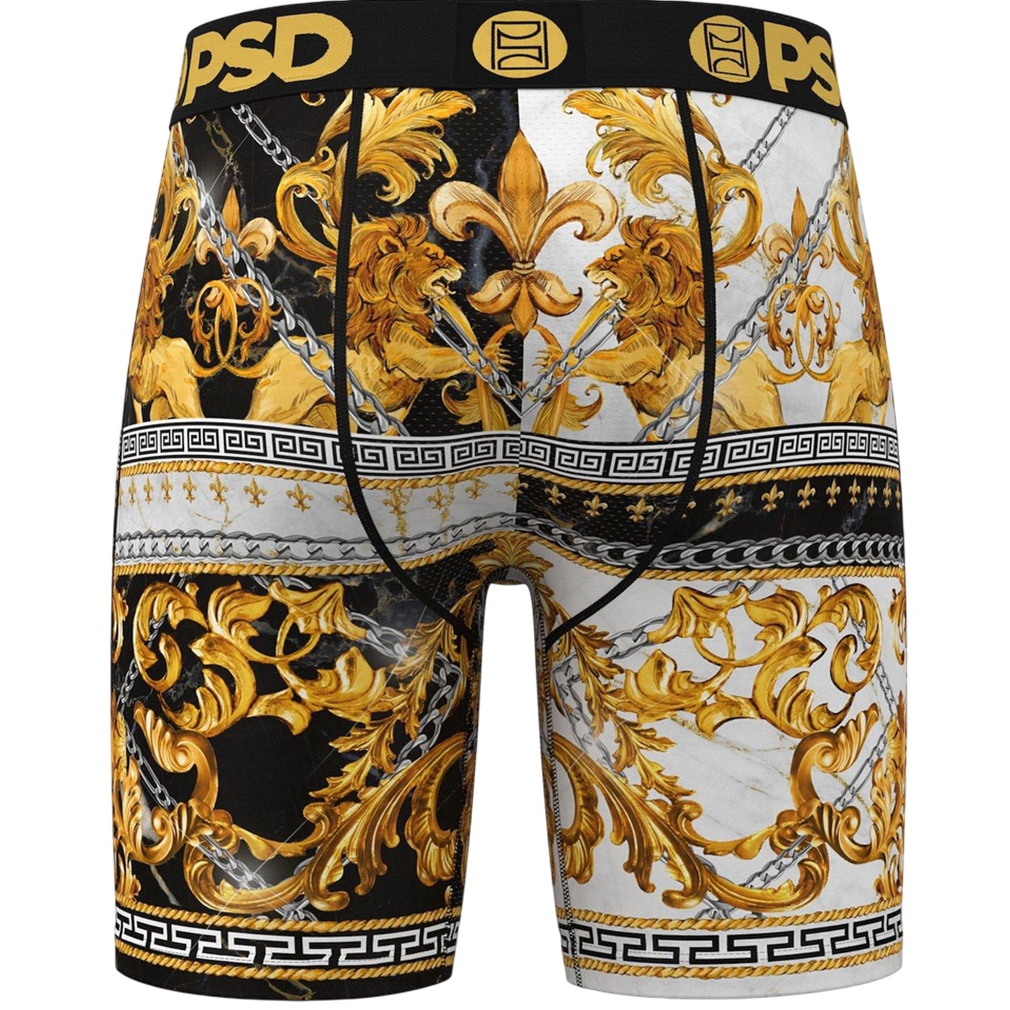 Multicoloured - Back - PSD Mens Baroque Boxer Briefs