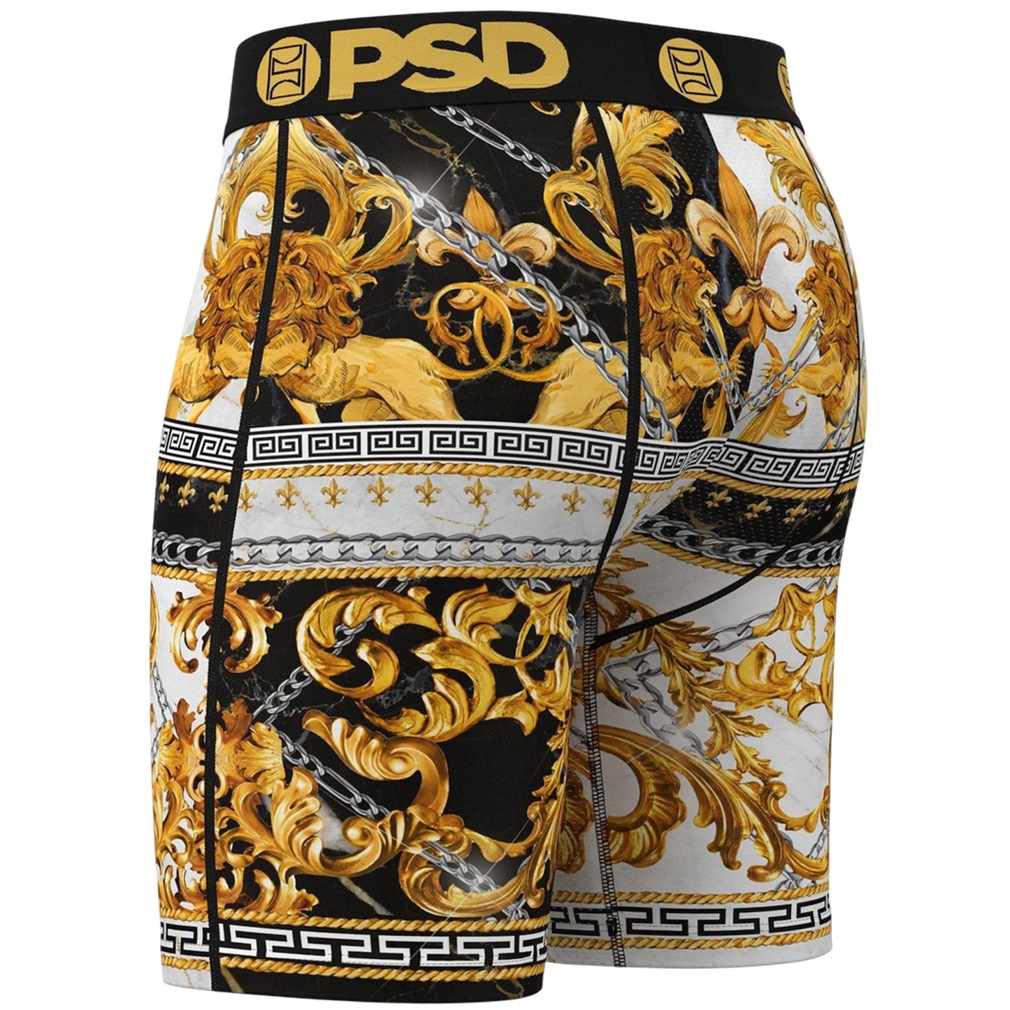 Multicoloured - Side - PSD Mens Baroque Boxer Briefs