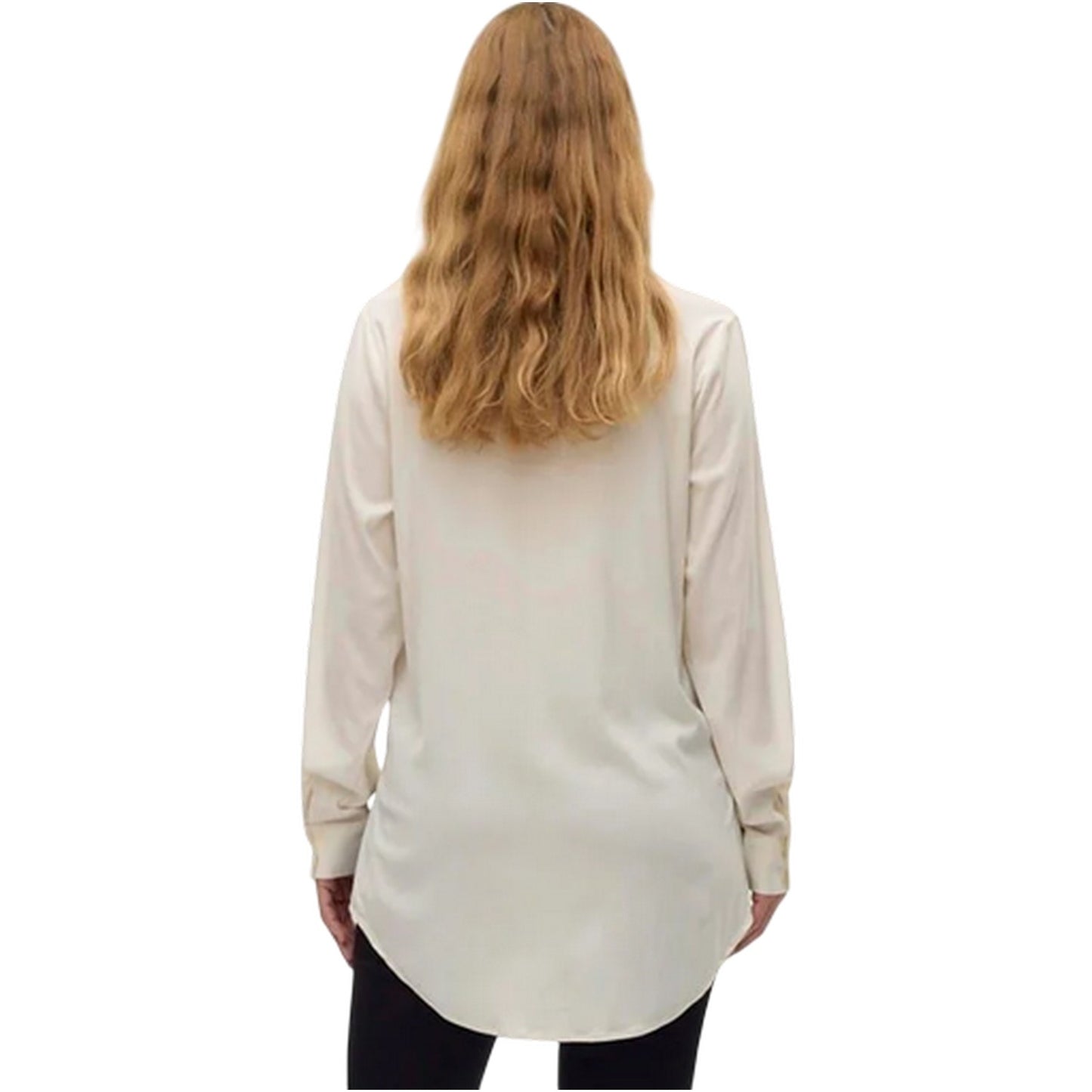 Bright White - Back - Mamalicious Womens-Ladies Mlelva Maternity Long-Sleeved Shirt
