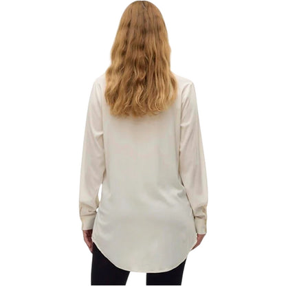 Bright White - Back - Mamalicious Womens-Ladies Mlelva Maternity Long-Sleeved Shirt