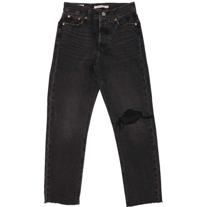Black - Front - Levis Womens-Ladies Wedgie Straight Leg Jeans