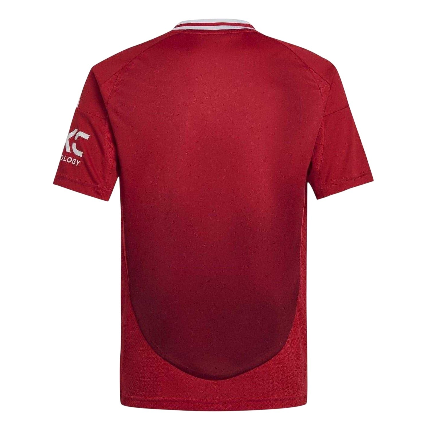 Red - Back - Manchester United FC Childrens-Kids 2024-25 Home Shirt