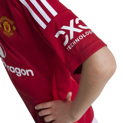 Red - Lifestyle - Manchester United FC Childrens-Kids 2024-25 Home Shirt