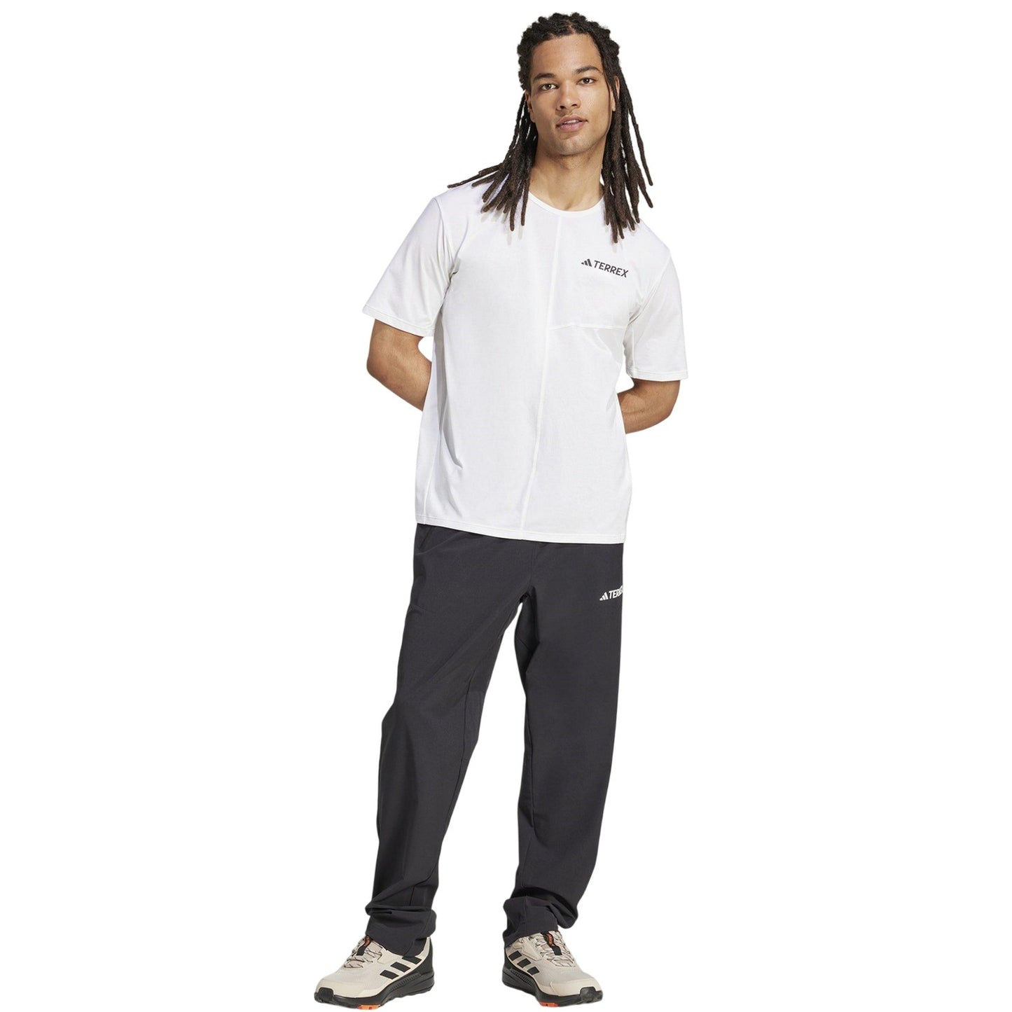 Black - Pack Shot - Adidas Mens Essentials Stretch Jogging Bottoms