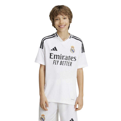 White - Side - Real Madrid CF Childrens-Kids 2024 Home Shirt