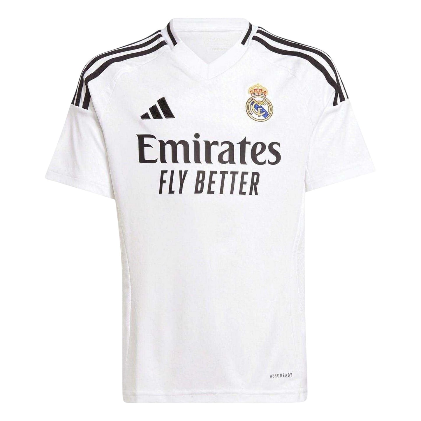 White - Front - Real Madrid CF Childrens-Kids 2024 Home Shirt