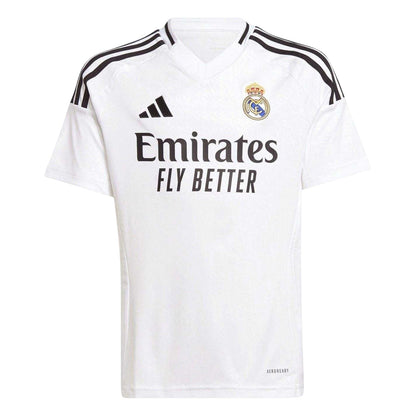 White - Front - Real Madrid CF Childrens-Kids 2024 Home Shirt