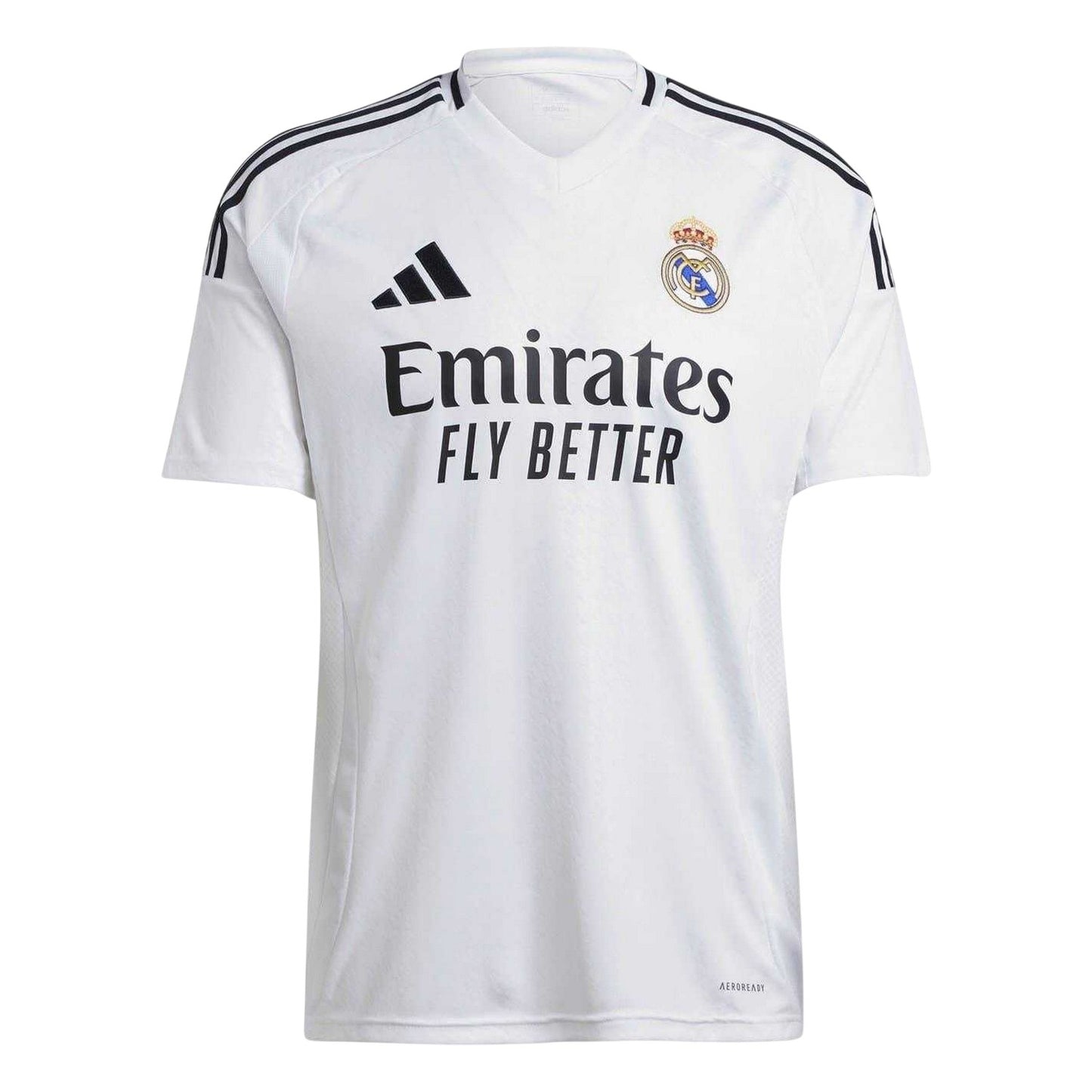 White - Front - Real Madrid CF Mens 2024 Home Shirt