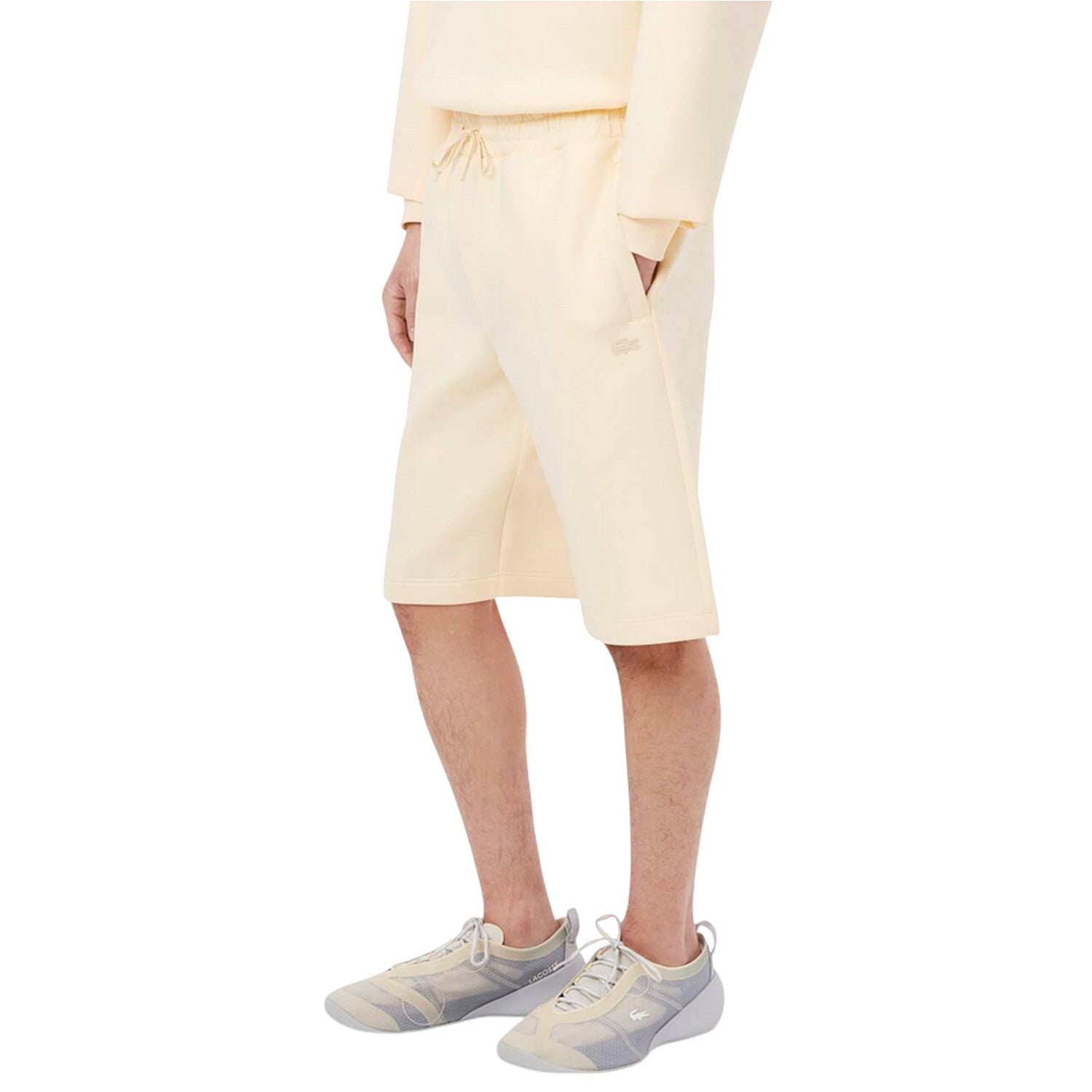 Beige - Side - Lacoste Mens Paris Shorts