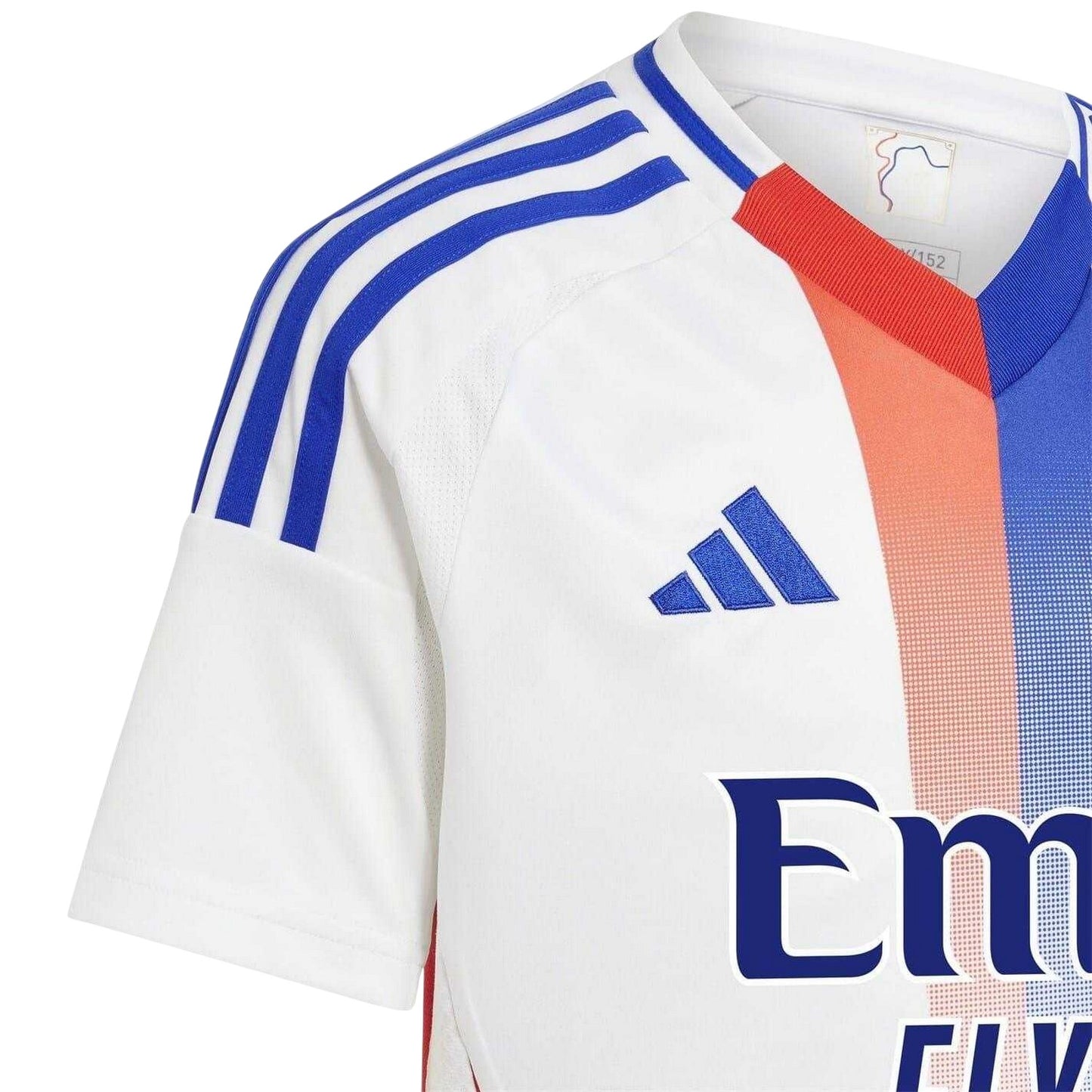 White - Side - Olympique Lyonnais Childrens-Kids 2024-25 Home Jersey
