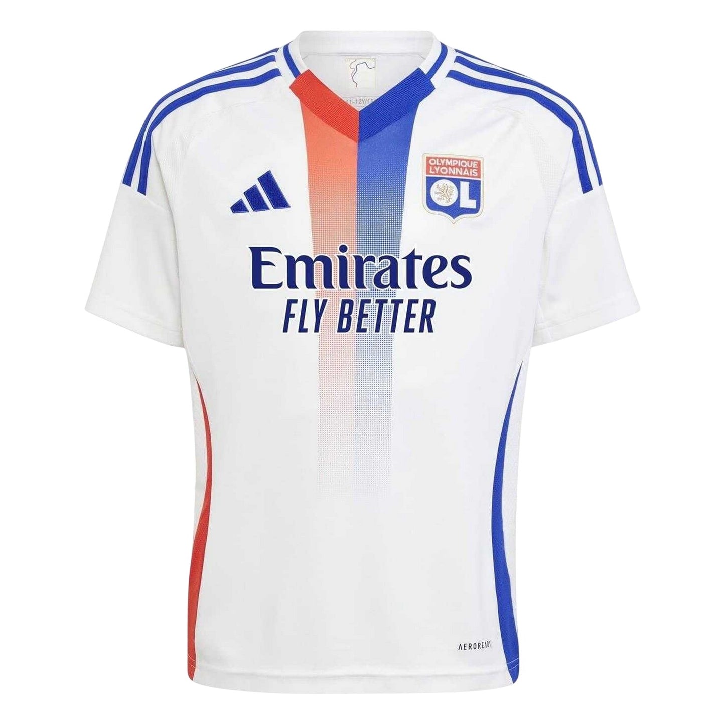 White - Front - Olympique Lyonnais Childrens-Kids 2024-25 Home Jersey