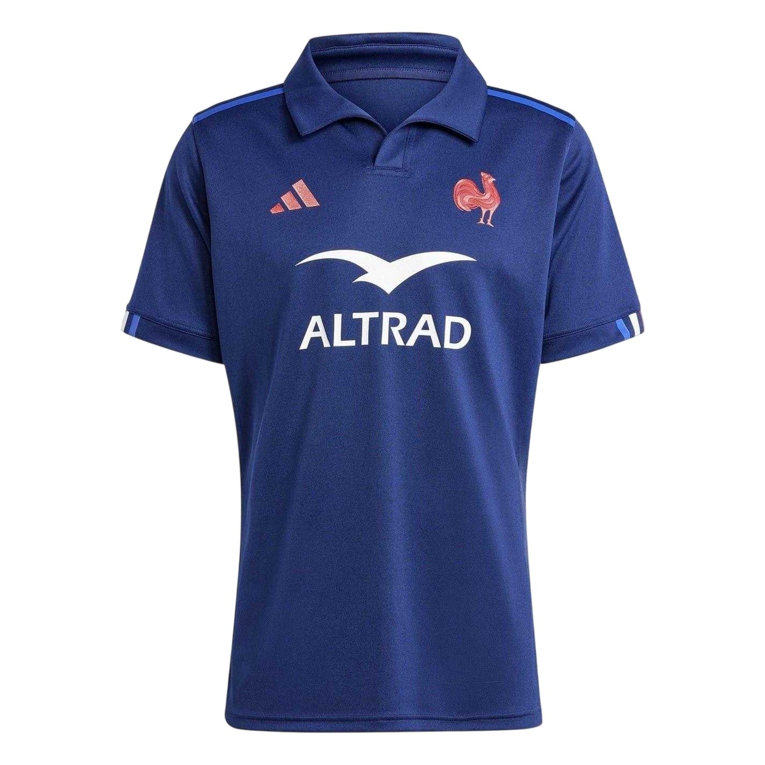 Dark Blue - Front - France Mens 2024 Rugby Home Shirt