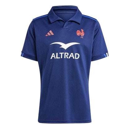 Dark Blue - Front - France Mens 2024 Rugby Home Shirt