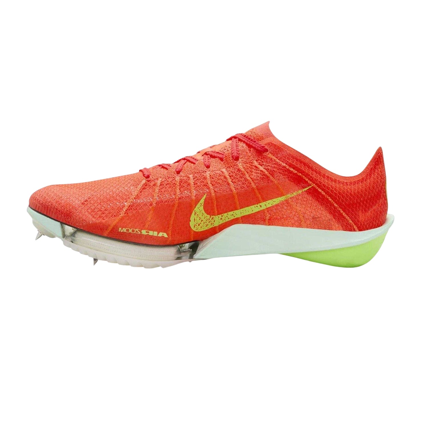 Bright Crimson - Back - Nike Mens Air Zoom Knitted Running Athletic Shoe Spikes
