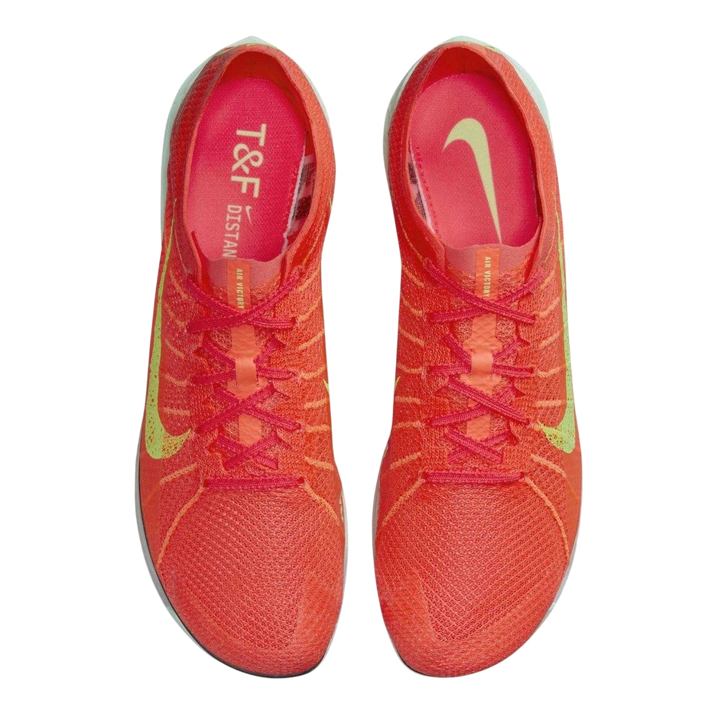 Bright Crimson - Side - Nike Mens Air Zoom Knitted Running Athletic Shoe Spikes