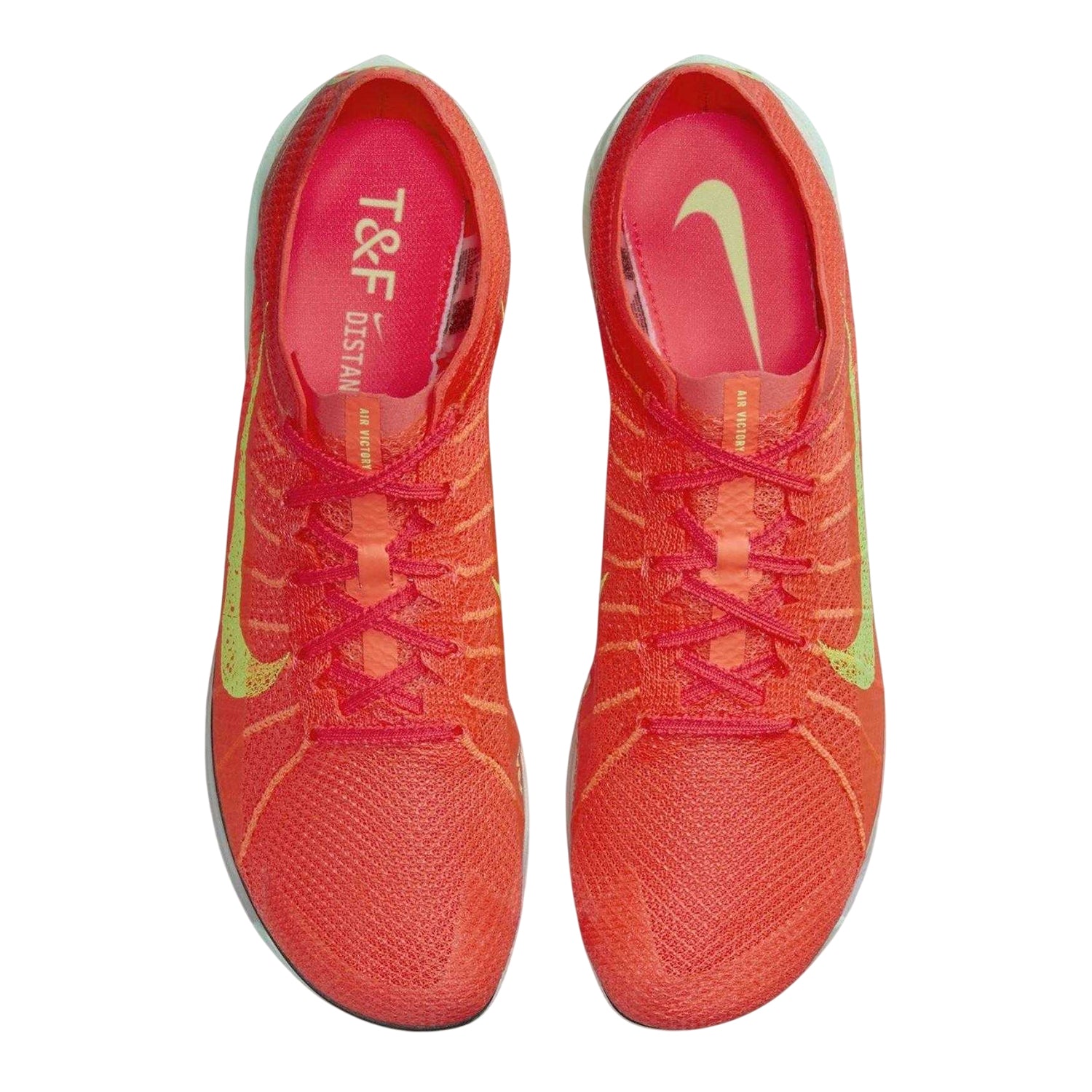 Bright Crimson - Side - Nike Mens Air Zoom Knitted Running Athletic Shoe Spikes