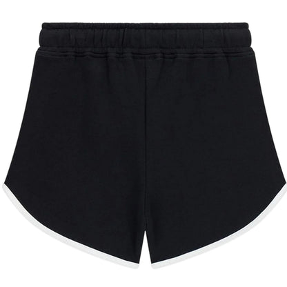 Jet Black - Back - Guess Childrens-Kids Logo Sweat Shorts