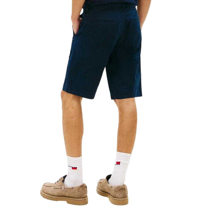Dark Navy - Back - Tommy Jeans Mens Scanton Tailored Chino Shorts