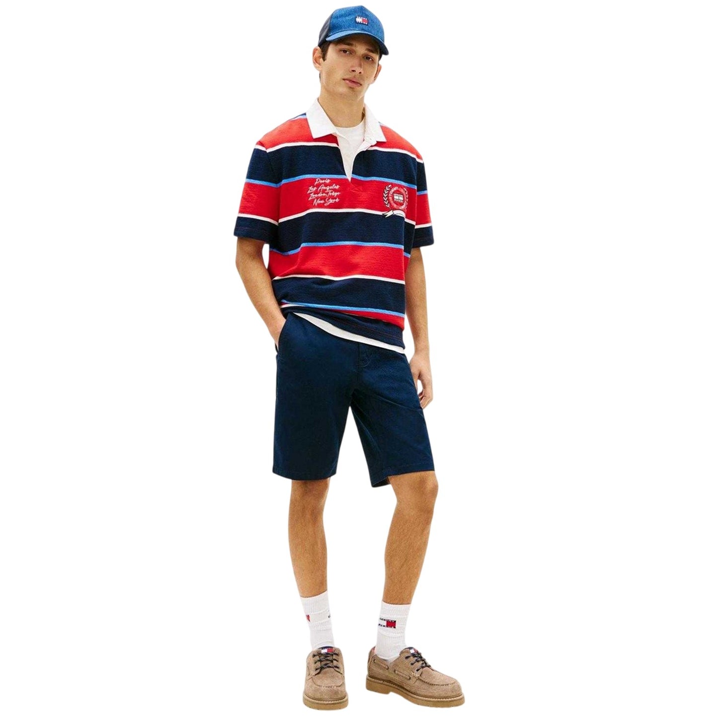 Dark Navy - Pack Shot - Tommy Jeans Mens Scanton Tailored Chino Shorts