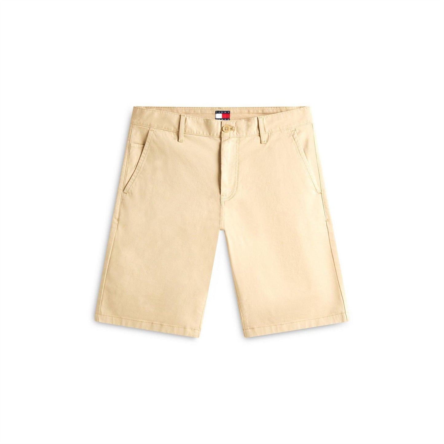 Beige - Front - Tommy Jeans Mens Scanton Tailored Chino Shorts