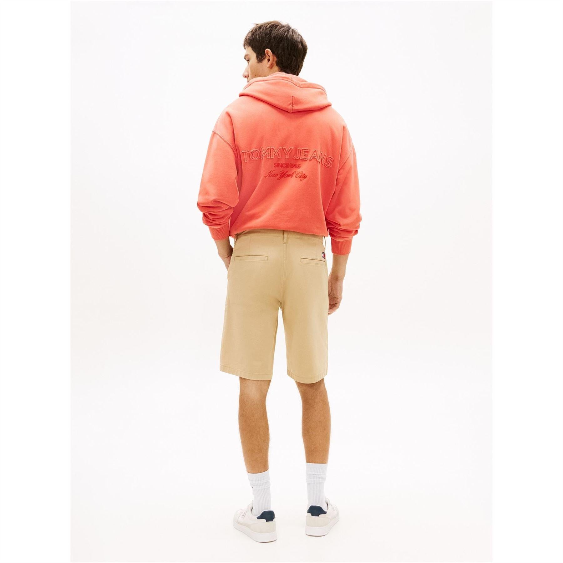 Beige - Pack Shot - Tommy Jeans Mens Scanton Tailored Chino Shorts