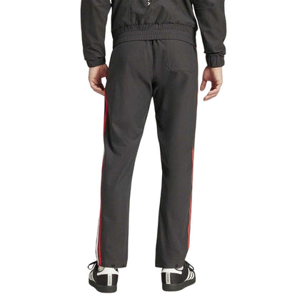 Black-Red-White - Back - Adidas Mens Ajax Amsterdam Tracksuit Bottoms