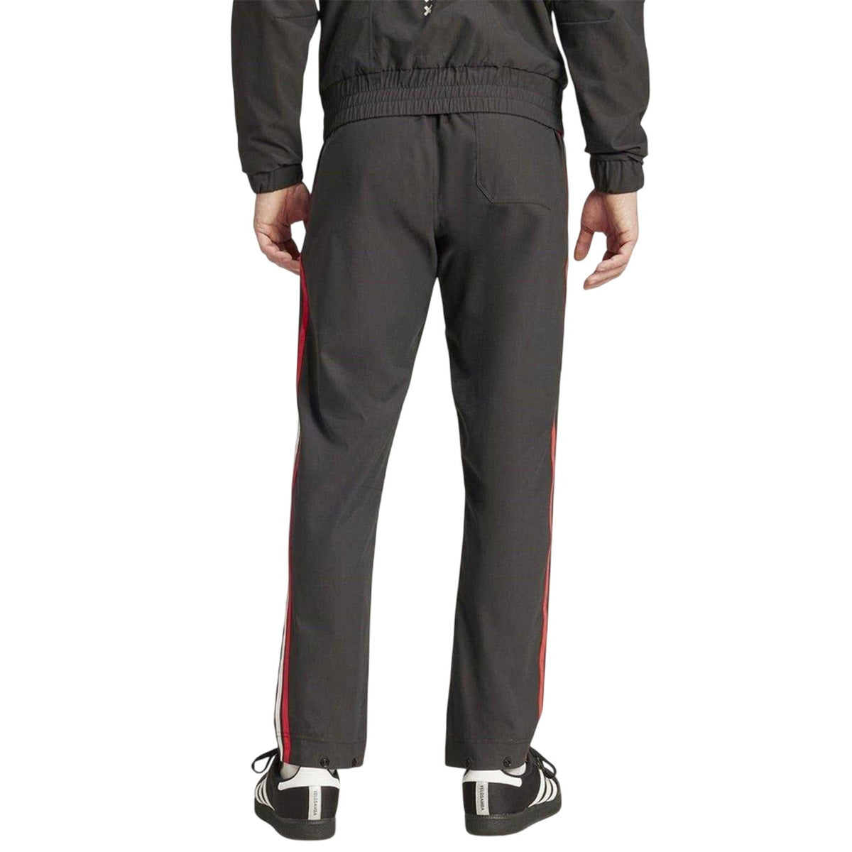 Black-Red-White - Back - Adidas Mens Ajax Amsterdam Tracksuit Bottoms