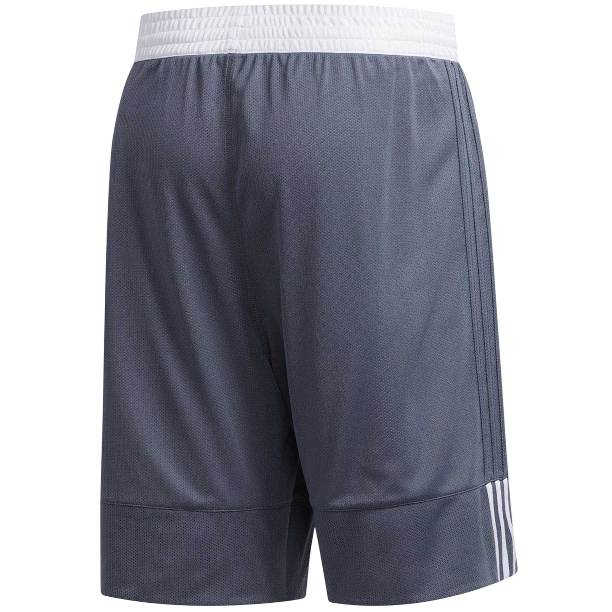 Grey - Back - Adidas Mens 3G Speed Reversible Basketball Shorts
