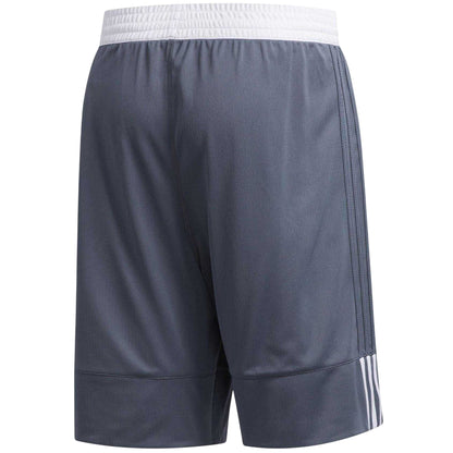Grey - Back - Adidas Mens 3G Speed Reversible Basketball Shorts